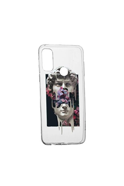bestcase Husa Silicon Compatibila cu Motorola Moto E40, David Statue, reziste...