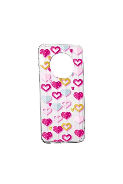 bestcase Θήκη σιλικόνης, Συμβατή με Huawei Nova Y90, Χαριτωμένα Καρδιές, Ανθε...