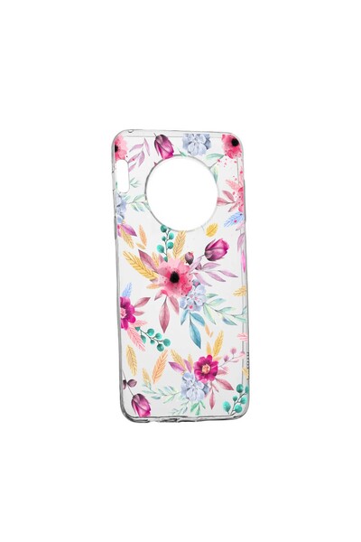 bestcase Θήκη σιλικόνης, Συμβατή με Huawei Nova Y90, Χαρούμενα Λουλούδια, Ανθ...