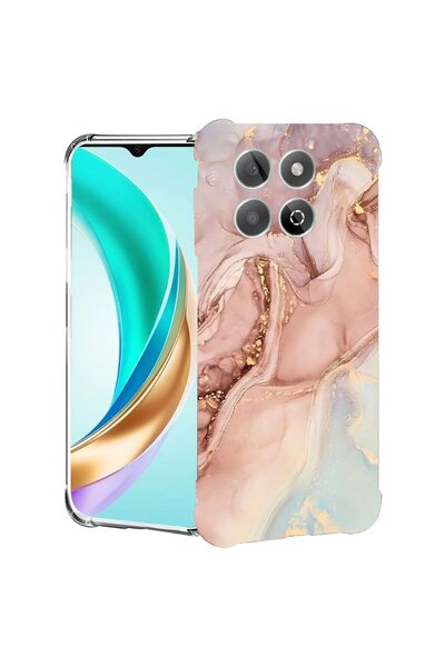 bestcase Husă pentru Honor X7d / 400 Smart cu design Rose Marble, Antișoc, cu...