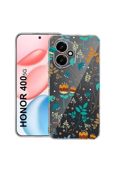 bestcase ¬Æ Husa Clear Silicon pentru Honor 400, Spring Flowers, 2036423 T 28