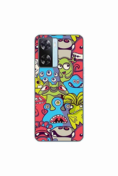 OEM Husa compatibila cu Oppo A57s Silicon Gel Tpu Model Squishi Monsters