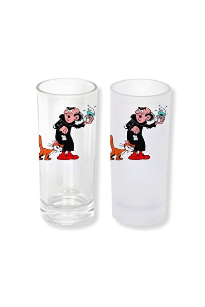 Ghostbastır Şirinler Gargamel Buzlu / Buzsuz Seçenekli Rakı Bardağı – 1 Adet ...