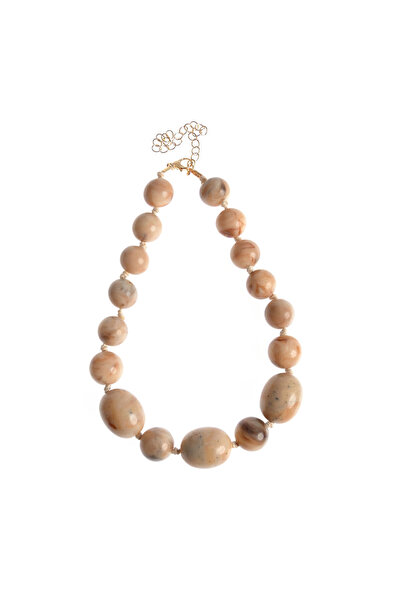 meli melo Earth tone beaded necklace