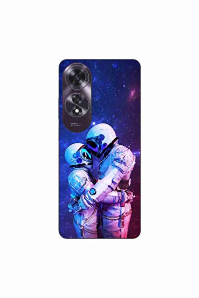 OEM Husa compatibila cu Oppo A60 4G Silicon Gel Tpu Model Astronauts Couple