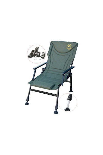 Baracuda Scaun pescuit la crap TFC008 cu cotiere, verde