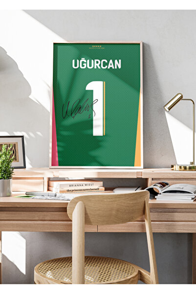 Base Concept Uğurcan Çakır 1 İmzalı Forma Tasarımlı Poster Tablo (Çerçeveli)