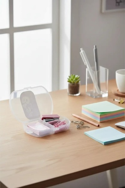 Miniso Lisanslı Basic Serisi Mini Zımba Seti – 1 Kutu Telli Pratik Evrak Düze...
