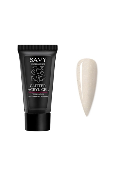 OEM Gel acrilic cu sclipici pentru unghii, 60 ml, SavyProfessional Nr. G132