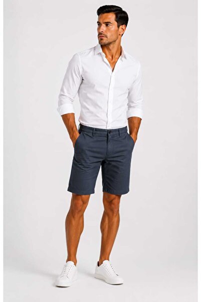 ANATOLIATEKSTILE Men's Shorts Plus Size Casual Premium Elegant Bermuda Shorts...