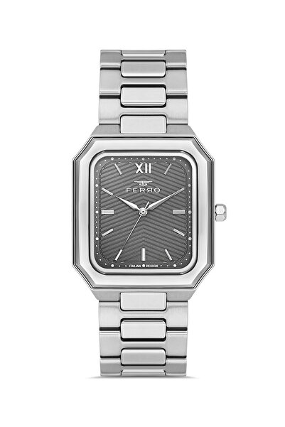 FERRO Silver Steel Cord Men's Wristwatch F11768A-A4 3Atm Water Resistant 2 Ye...