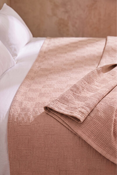 Tabu Home Cotton Checkerboard Pattern Double Pique Beige