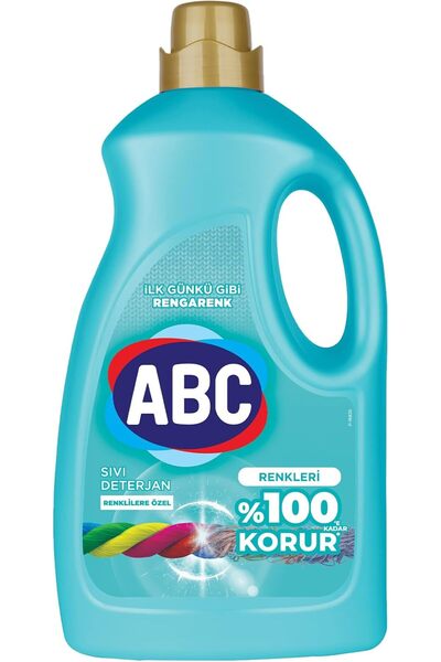 Yıldızan srdshop ABC DETERJAN Sıvı Çamaşır Deterjanı Renkliler 3 L 1249128