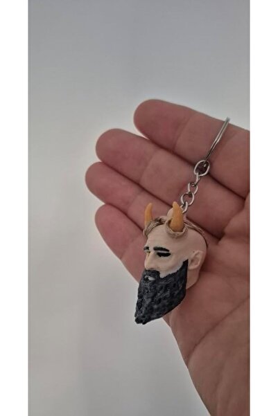Yıldızan Bgm Shop Kratos Mi̇mi̇r (Gow) Sawn Head Keychain 414149