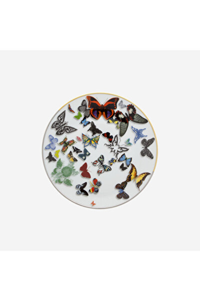 Vista Alegre Butterfly Parade by Christian Lacroix White Porcelain Cake Plate...