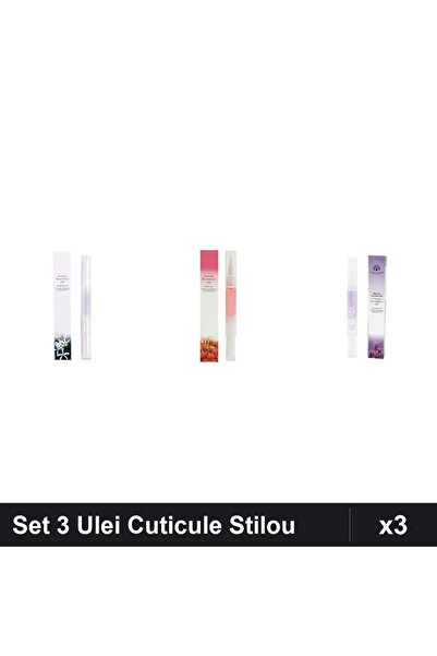 NAİLS Set 3 Ulei Cuticule Tip Stilou - Osmanthus, Cherry, Lavanda - Global Fa...