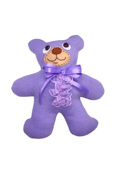 Lucille Craftshop Ursuleț de pluș liliac, lucrat manual, 20 cm