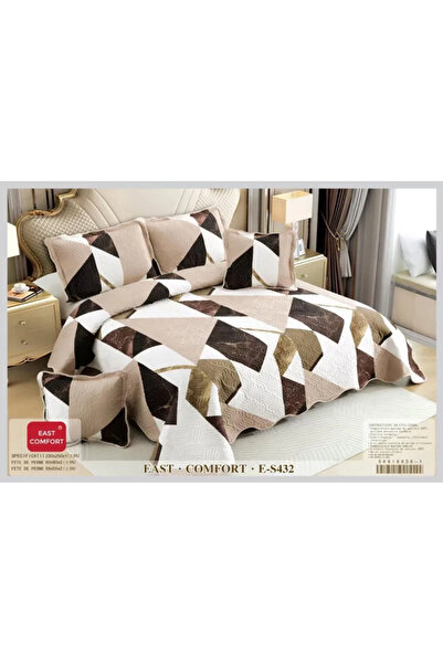 East Comfort Set de husă de pilotă matlasată din bumbac, 5 piese, cu model ge...