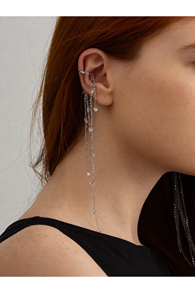 Sade Accessory Taşlı Uzun Zincirli Earcuff