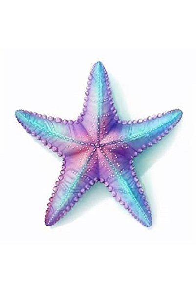 Maki Home Husă de pernă Makiteks 41x41 cm cu model de stea de mare albastră -...