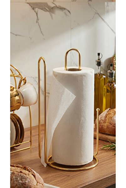 NTC METAL Luxury Gold Countertop Paper Towel Holder - Premium Metal Design, S...