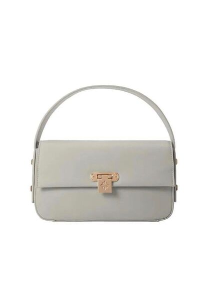 VEYİS USTA Women's Gray Shoulder Bag with Strap