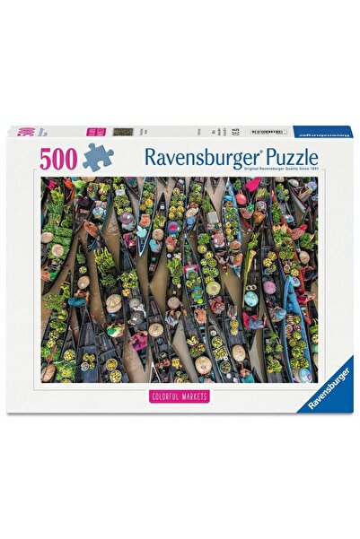 RAVENSBURGER Puzzle 500 Piața Plutitoare, Indonezia