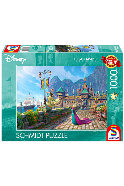 Schmidt Spiele Puzzle PQ 1000 Thomas Kinkade Tărâmul Gheții Disney