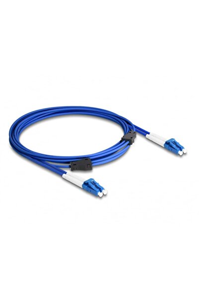 DELOCK LWL Kabel mit Metallarmierung LC Duplex Singlemode 3m