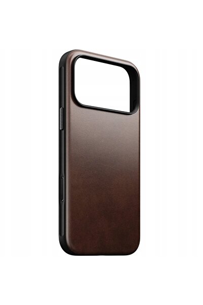 Nomad Husă modernă din piele - husă din piele pentru iPhone 17 Pro compatibil...