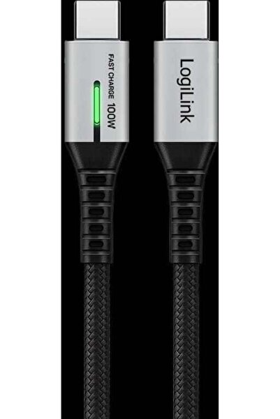 LogiLink CU0433 Cablu USB 3.2 Gen2x2 tip C la tip C 20 Gbps 100W 4K LED carca...