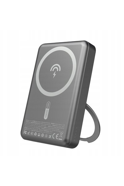 DUDAO Powerbank K28 10000mAh PD 22.5W cu MagSafe, carcasă metalică și suport ...