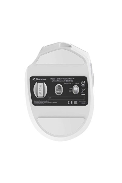 SHARKOON Mouse OfficePal M25W Optic 6 butoane 4.000 DPI alb