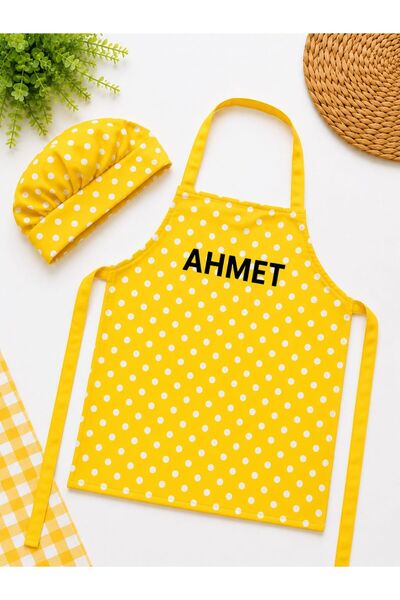 redbuttonkidsstore İsme Özel Çocuk Şef Önlük / Okul Etkinlik Önlük / Aşçı / Ç...