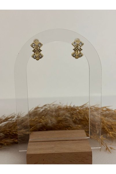 XUPING JEWELRY أقراط من الفولاذ موديل Xuping مرصعة بحجر الزركون