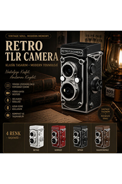 idragon LK019 Retro Mini Kamera Dijital Fotoğraf ve Video Kamerası Taşınabili...