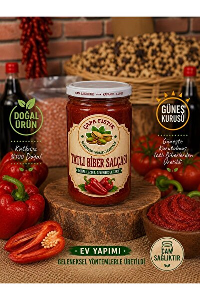 Çapa Baharat Biber Salçası Tatlı- Gaziantep- Ev İşi Güneş Kurusu (700 g)