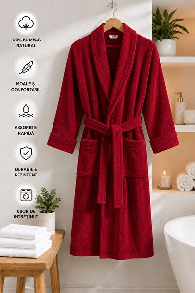 EMATTEIRO Unisex Bathrobe Made of 100% Cotton , Density 380 GSM, Soft Texture...