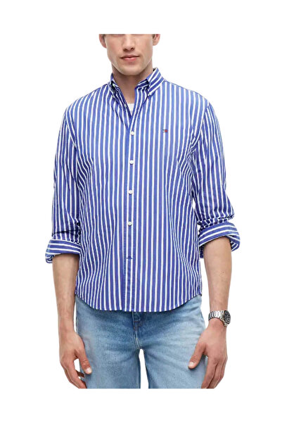 Tommy Hilfiger Ανδρικό Ριγέ Πουκάμισο Μπλε MW0MW43315-0A5