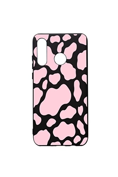 bestcase Husa Silicon Premium compatibila cu Huawei P30 Lite, Pink Cow, cu in...