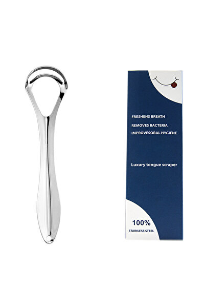 Choice 1PC paper box B Stainless Steel Tongue Scraper for Adults, Reusable Or...