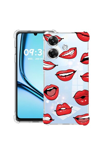 bestcase ¬Æ Husa Anti Shock pentru Realme Note 60 / Note 60X cu Design Lips -...