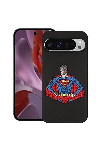 bestcase Husă pentru Google Pixel 9 Pro XL, Calligraphy Superman, Silicon sub...