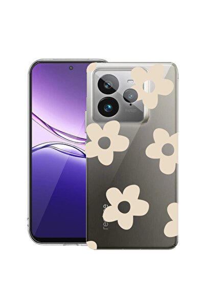 bestcase ¬Æ Husa pentru Realme GT 7 Pro cu Design Retro Daisy, Clear Slim Sil...