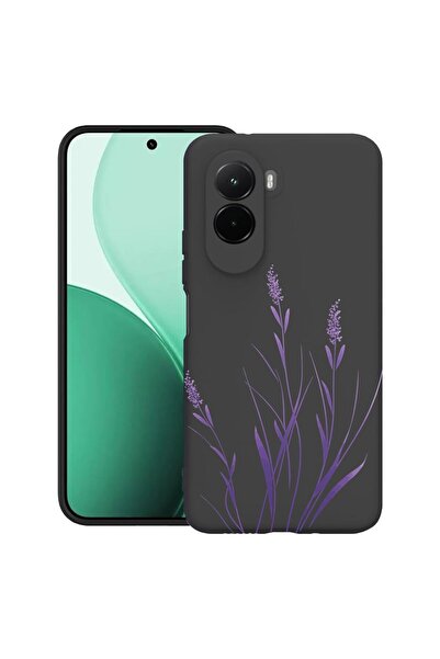 bestcase Θήκη TPU Υπέρλεπτη Συμβατή με Poco M7, Φλοράλ - Μινιμαλιστικό Λεβάντ...