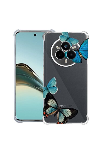 bestcase Husă Antișoc pentru Realme 14 Pro Plus, Fluturi Albaștri Frumoși, 19...
