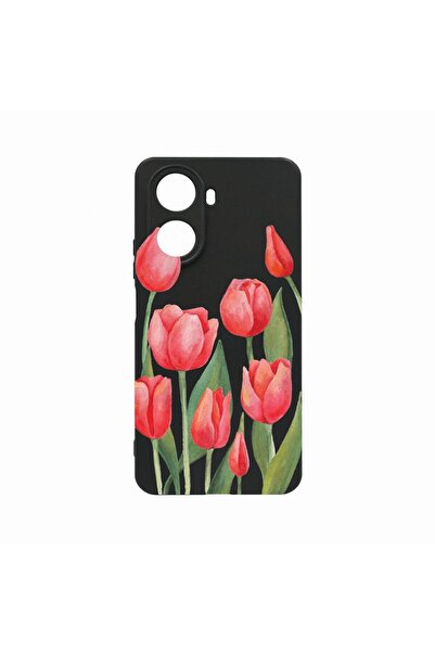 bestcase Θήκη, Συμβατή με Huawei Nova 10 SE, Κόκκινες Τουλίπες, Ανθεκτική στη...