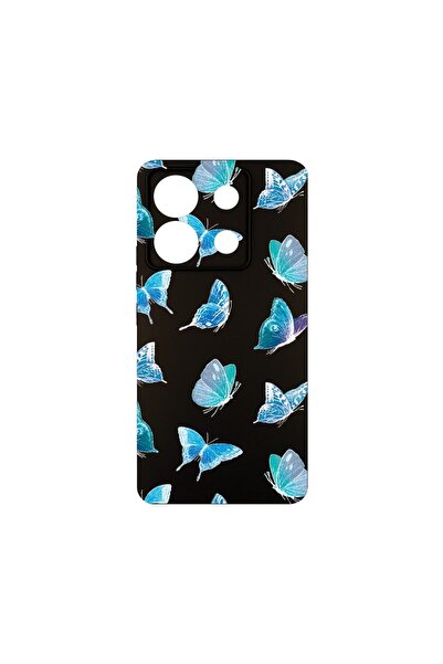 bestcase Θήκη Σιλικόνης Premium, Συμβατή με Poco X6 5G, Σχέδιο Πεταλούδας, Λε...