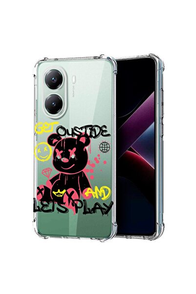 bestcase ¬Æ Husa compatibila Poco X7 Pro 5G, Anti Shock 1.5MM, Teddy Bear Let...