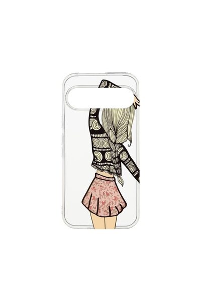 bestcase Διαφανής Θήκη Σιλικόνης 2MM, Συμβατή με Google Pixel 9 Pro, Girl Fri...
